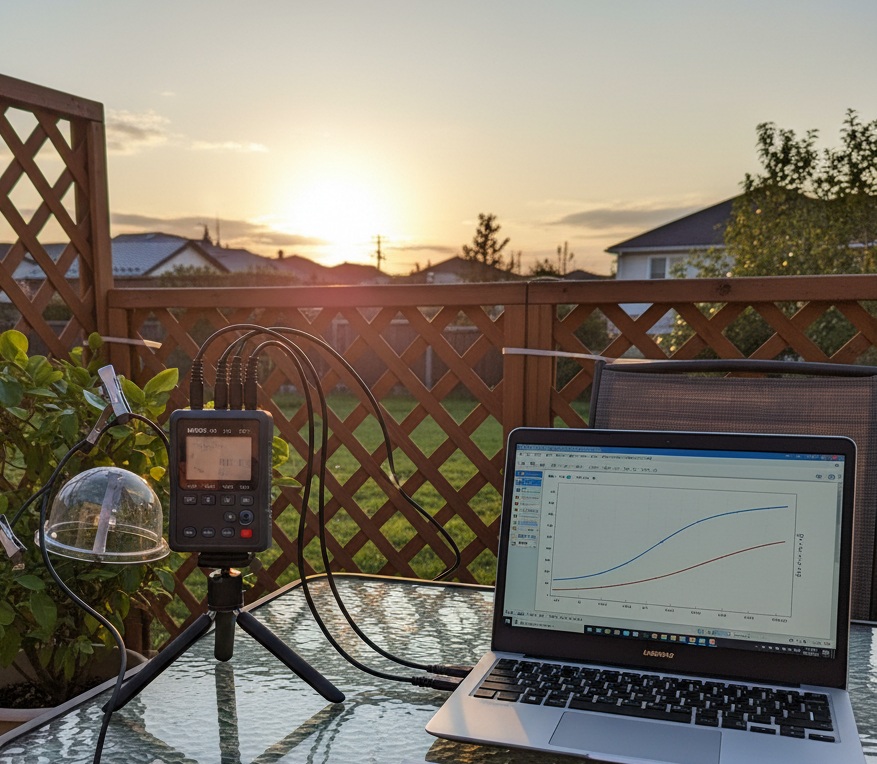 MCR-4TCでの温度測定について（Tタイプ熱電対使用、4か所測定）