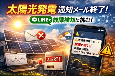 hsBox1.3で、太陽光発電機器故障を検知して通知してみよう