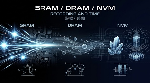 SRAM/DRAM/NVMの違いとは？記録と時間で読み解くメモリ構造 ｜ ストレージ再考 第7話
