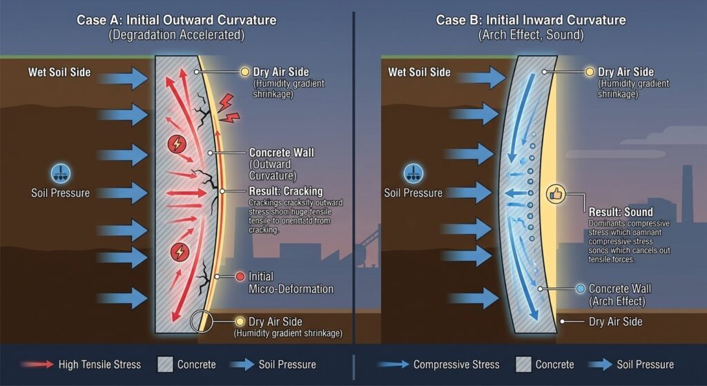 コンクリートの初期状態と劣化