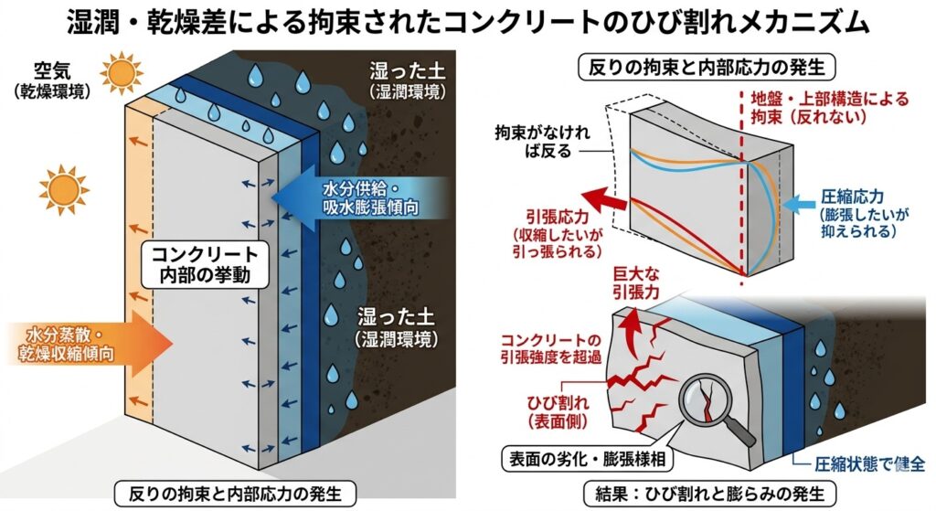 コンクリート劣化のメカニズム